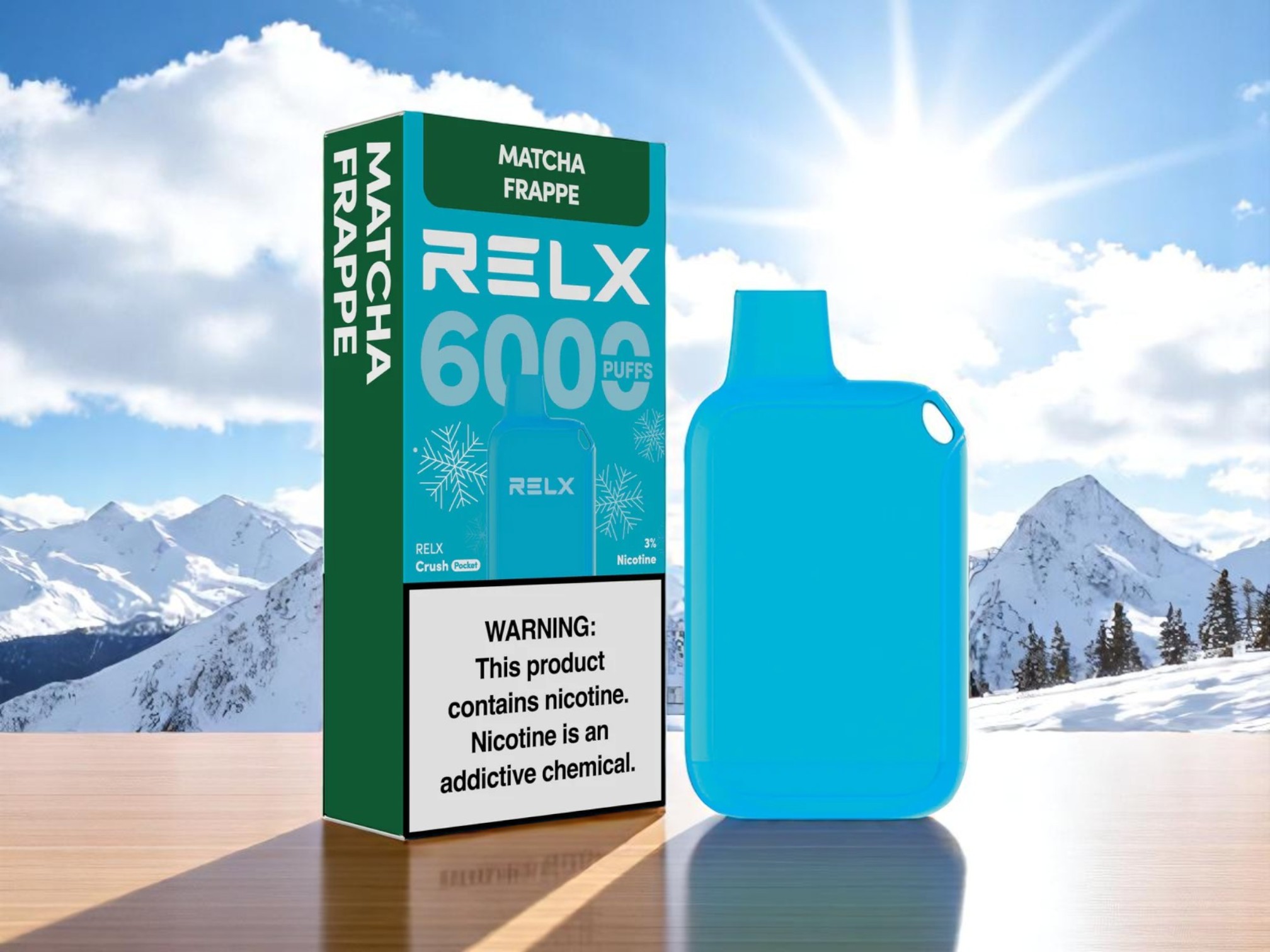 RELX Crush Pocket 6000 - Matcha Frappe | Disposable Vape: Redefining Portability and Flavor Precision
