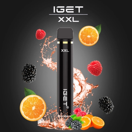 Exploring the IGET XXL Vape 1800 Puffs - Blackberry Raspberry Orange: A Flavorful Vaping Journey