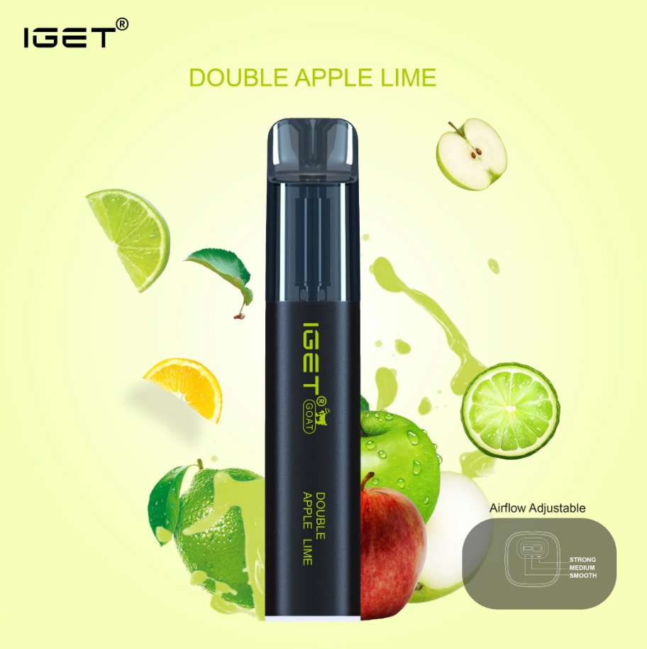 Nicotine Free IGET Goat 5000 Puffs Vape - Double Apple Lime: A Refreshing Revolution for Australian Vapers