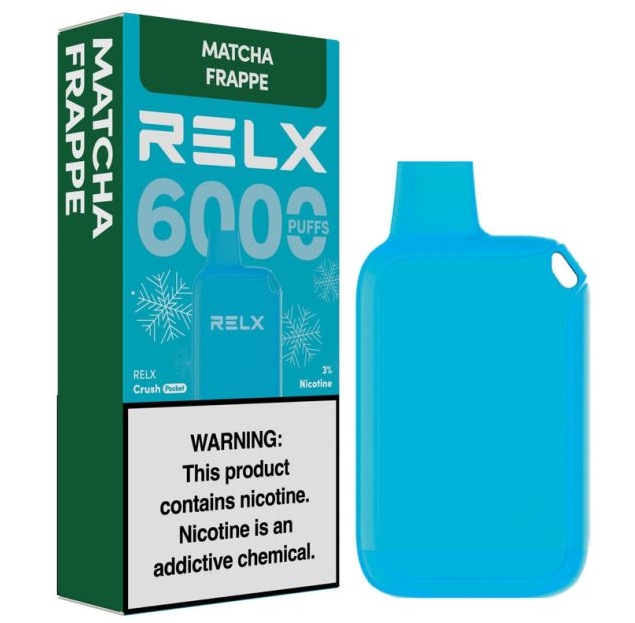 RELX Crush Pocket 6000 Puffs Vape - Matcha Frappe: A Refreshing Revolution in Australia’s Vaping Scene